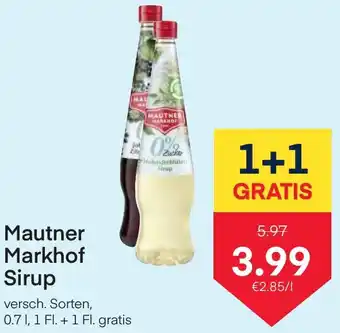 MPreis Mautner Markhof Sirup Angebot