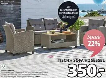 JYSK TISCH + SOFA +2 SESSEL Angebot