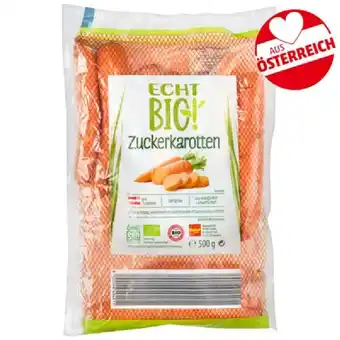 PENNY Echt Bio Zucker-Karotten Penny 500 Gramm 1 Packung Angebot