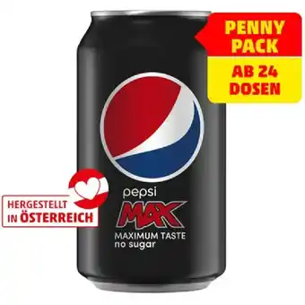 PENNY Pepsi Cola od. Max Penny 0.33 Liter 1 Dose Angebot