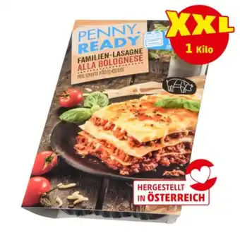 PENNY Penny Ready Lasagne Bolognese Penny 1 Kilogramm 1 Packung Angebot