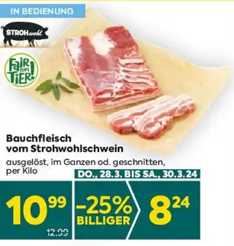 Billa Bauchfleisch vom Strohwohlschwein Angebot