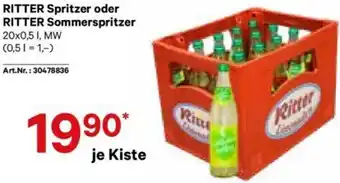 RITTER Spritzer oder RITTER Sommerspritzer