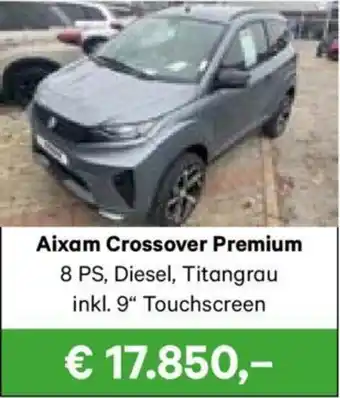 Lagerhaus Aixam Crossover Premium Angebot