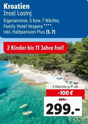 Lidl Reisen Kroatien Insel Losinj Angebot