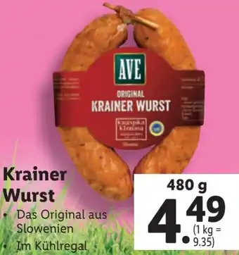 Lidl Krainer Wurst Angebot