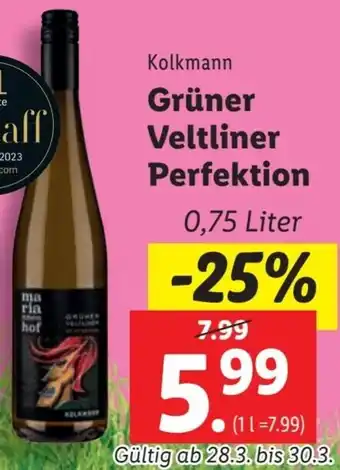 Lidl Grüner Veltliner Perfektion Angebot