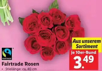 Lidl Fairtrade Rosen Angebot