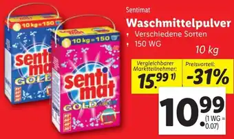 Lidl Sentimat Waschmittelpulver Angebot