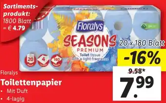 Lidl Floralys Toilettenpapier Angebot