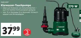 Lidl Klarwasser-Tauchpumpe Angebot