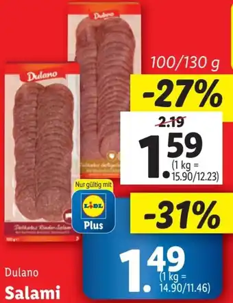 Lidl Dulano Salami Angebot