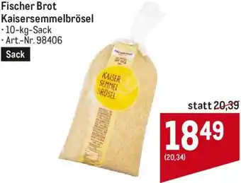 Metro Fischer Brot Kaisersemmelbrösel Angebot