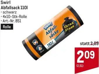 Metro Swirl Abfallsack 110l Angebot