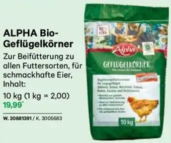 Lagerhaus ALPHA BIO- Geflügelkörner Angebot