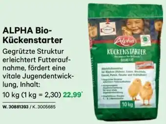 Lagerhaus ALPHA Bio- Kückenstarter Angebot
