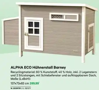 Lagerhaus ALPHA ECO Hühnerstall Barney Angebot
