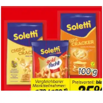 Lidl Soletti Cracker oder Goldfischli versch. Sorten Lidl 100 Gramm 1 Packung Angebot