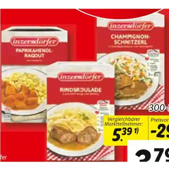 Lidl Inzersdorfer Fertiggerichte verschiedene Sorten Lidl 1 Packung Angebot