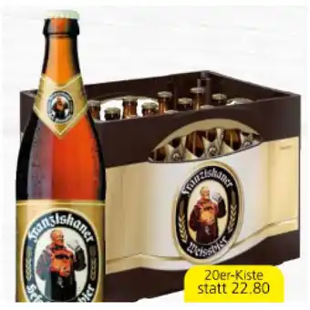 Spar Franziskaner Weißbier SPAR 0.50 Liter 1 Kiste Angebot