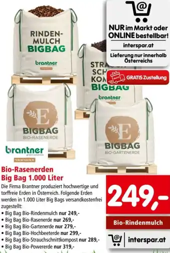 Interspar Bio-Rasenerden Big Bag 1.000 Liter Angebot