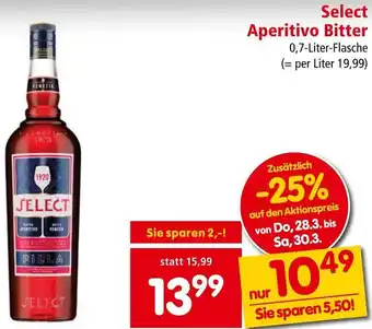 Interspar Select Aperitivo Bitter Angebot