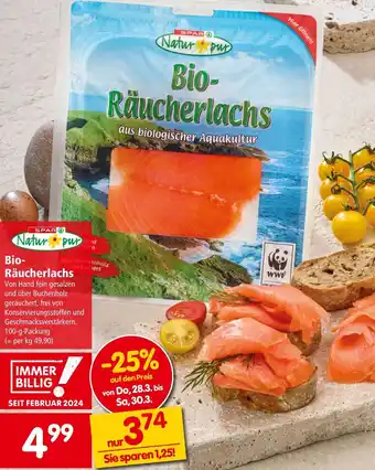 Interspar Bio- Räucherlachs Angebot