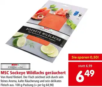Interspar MSC Sockeye Wildlachs geräuchert Angebot