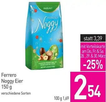 Sutterlüty Ferrero Noggy Eier 150 g Angebot