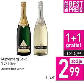Sutterlüty Kupferberg Sekt 0,75 Liter Angebot