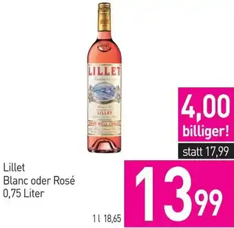 Sutterlüty Lillet Blanc oder Rosé 0,75 Liter Angebot