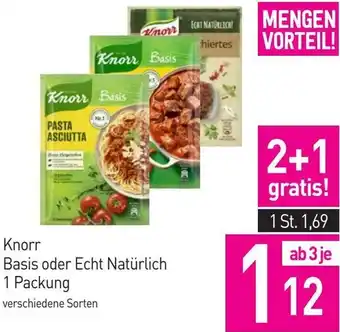 Sutterlüty Knorr Basis oder Echt Natürlich 1 Packung Angebot