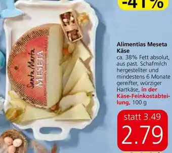 Spar Alimentias Meseta Käse Angebot