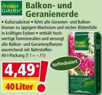 Norma Balkon- und Geranienerde Angebot