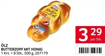 Transgourmet ÖLZ BUTTERZOPF MIT HONIG Angebot