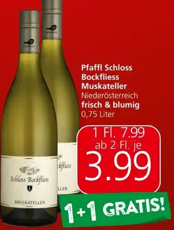 Spar Schloss Bockfliess Muskateller Angebot