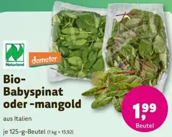 Denn's Biomarkt Bio- Babyspinat oder -mangold Angebot