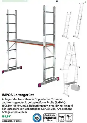 Lagerhaus IMPOS Leitergerüst Angebot