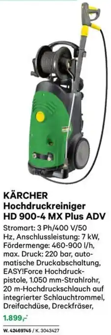 Lagerhaus KÄRCHER Hochdruckreiniger HD 900-4 MX Plus ADV Angebot