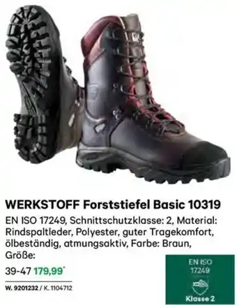 Lagerhaus WERKSTOFF Forststiefel Basic 10319 Angebot