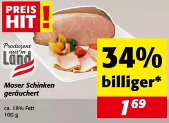Nah&Frisch Moser Schinken geräuchert Angebot
