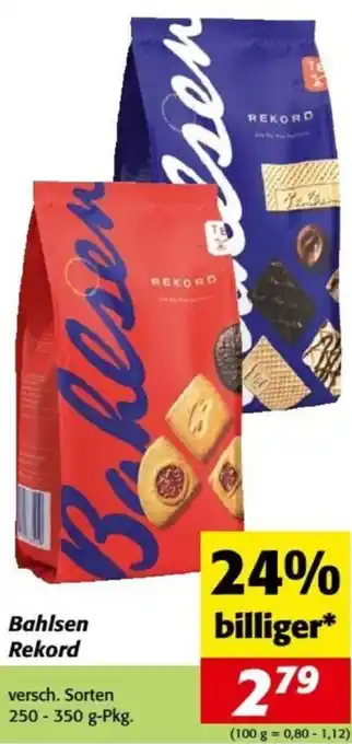 Nah&Frisch Bahlsen Rekord Angebot