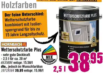 Hornbach Wetterschutzfarbe Plus Angebot