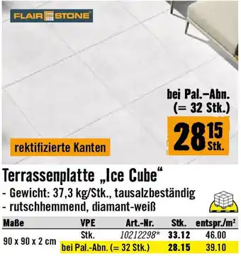 Hornbach Terrassenplatte Ice Cube Angebot