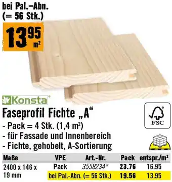 Hornbach Faseprofil Fichte A Angebot