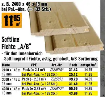 Hornbach Softline Fichte A/B Angebot