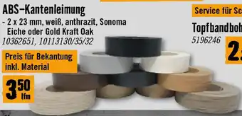 Hornbach ABS-Kantenleimung Angebot