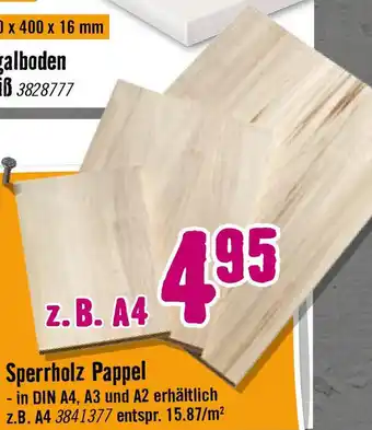 Hornbach Sperrholz Pappel Angebot