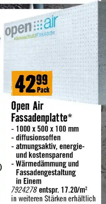 Hornbach Open Air Fassadenplatte Angebot