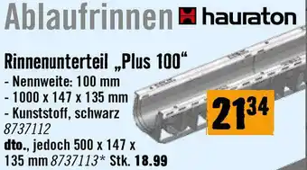 Hornbach Rinnenunterteil Plus 100 Angebot